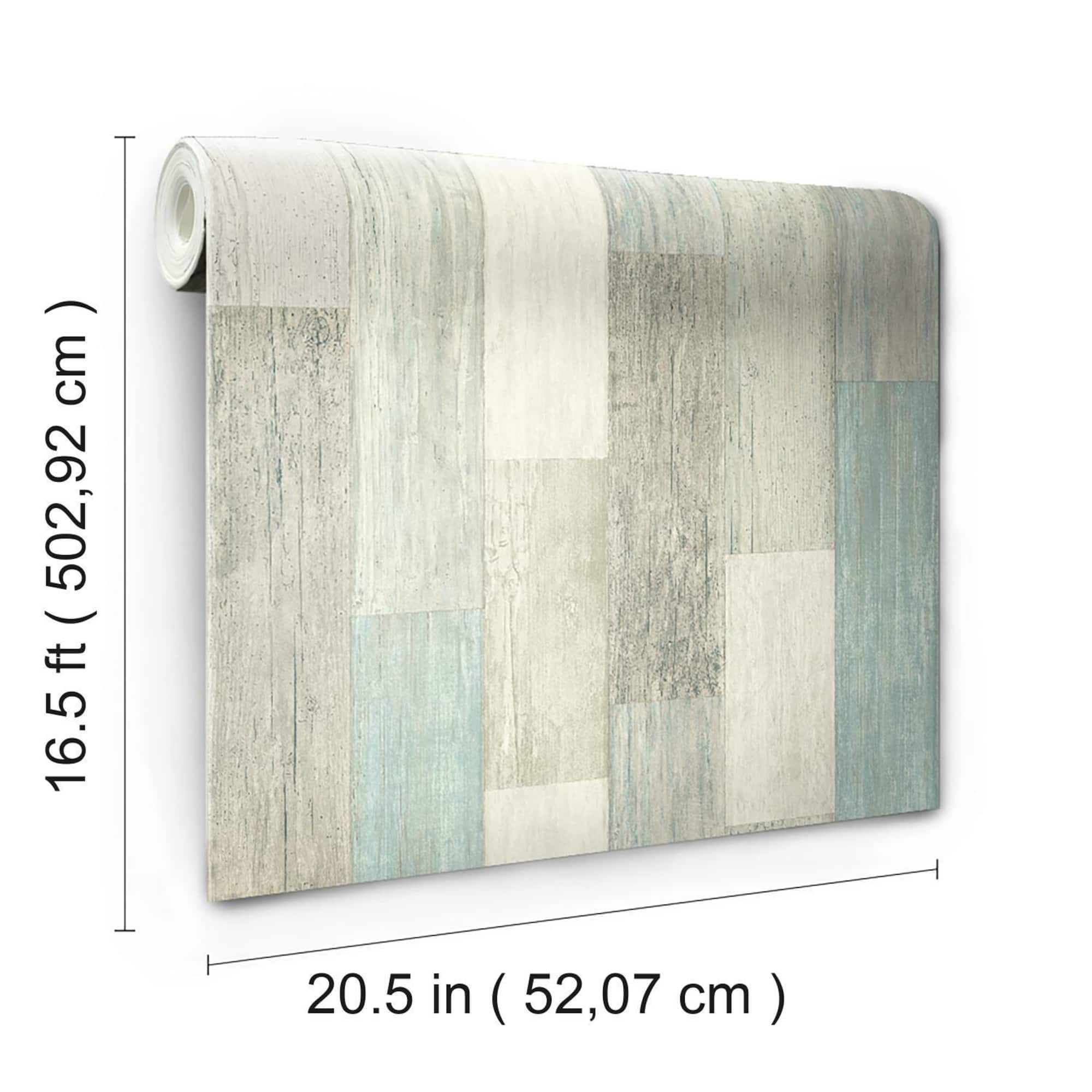 RoomMates Coastal Weathered Plank Peel & Stick Wallpaper